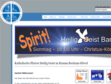 Tablet Screenshot of heiliggeisthamm.de